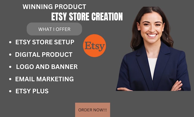 Gig Preview - Veriffied etsy seller account etsy store setup etsy store creation and seo