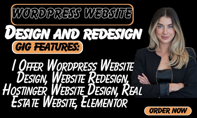 Bestseller - professional wordpress website design, hostinger setup elementor pro real estate