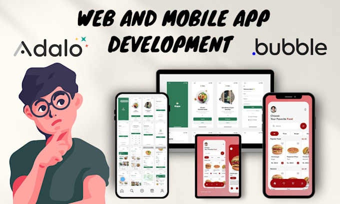 Gig Preview - Develop adalo bubble io web mobile app adalo expert bubble mvp bubble developer