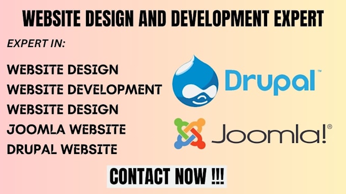 Gig Preview - Start up drupal website develop custom portfolio bug fix prestashop, joomla