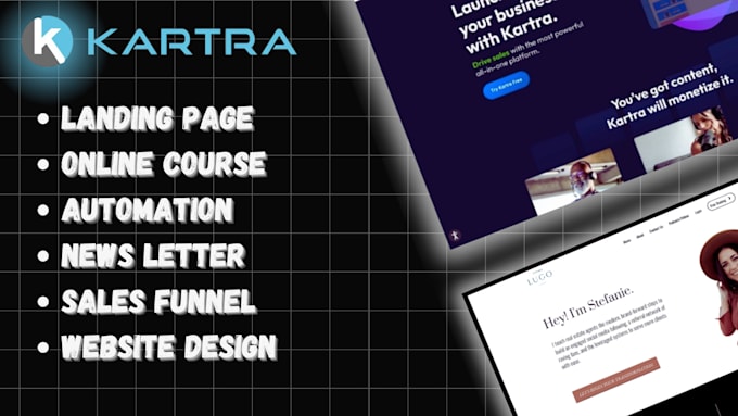 Bestseller - design creative kartra sales funnel clickfunnels  landing page