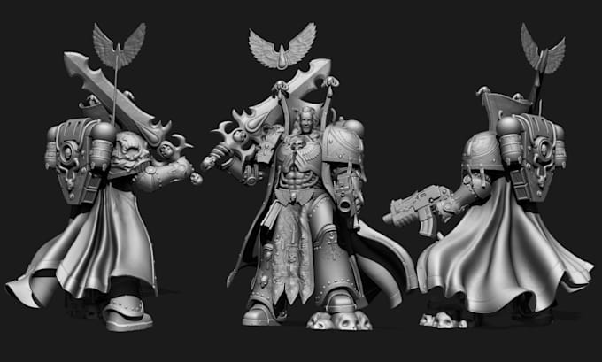 Gig Preview - Sculpt 3d miniatures warhammer dnd tabletop figurines 3d model for 3d printing