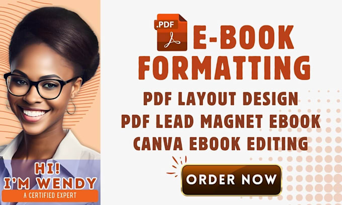 Gig Preview - Format ebook pdf layout lead magnet hyperlinked pdf ebook cover design