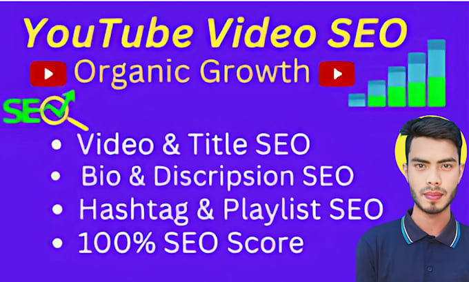 Bestseller - do youtube video SEO optimization and growth channel