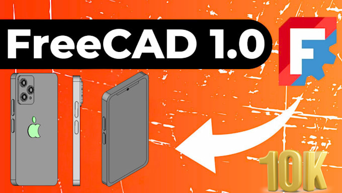 Gig Preview - Create a model of iphone by using freecad software
