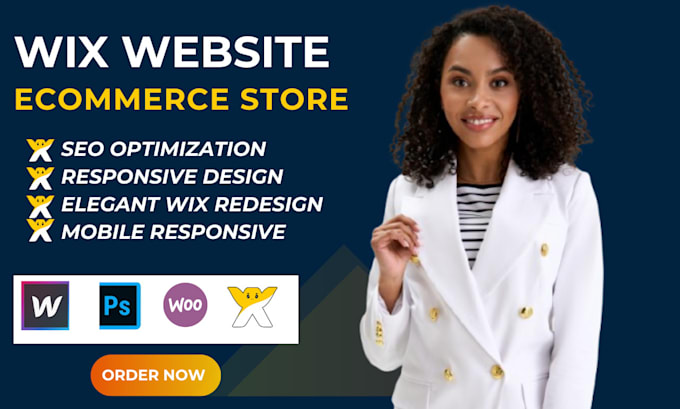 Gig Preview - Design wix or redesign a wix website design or wix online store