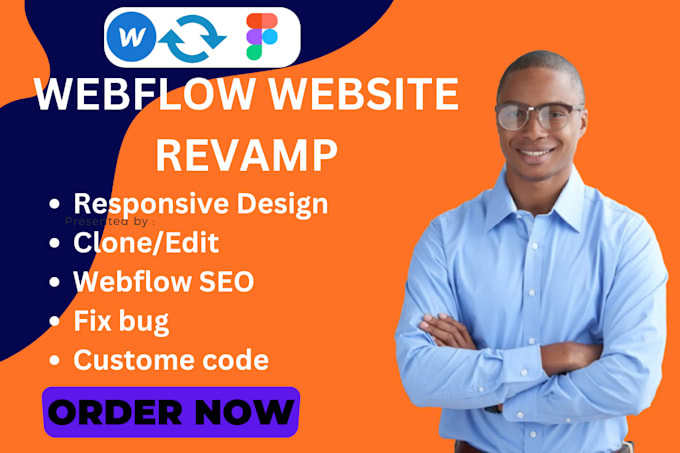 Gig Preview - Revamp fix bugs clone or edit  webflow website, converting webflow to  framer