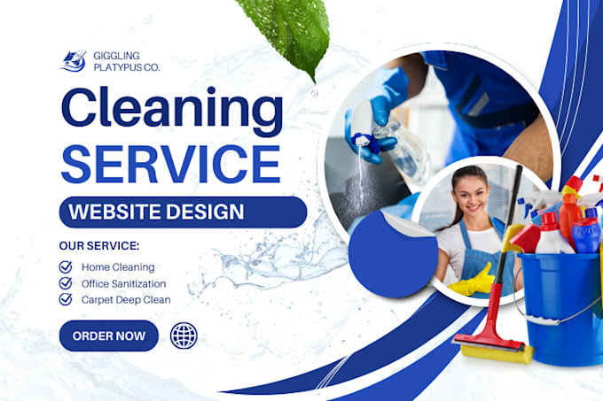 Gig Preview - Build a cleaning service website, bookingkoala website, home cleaning