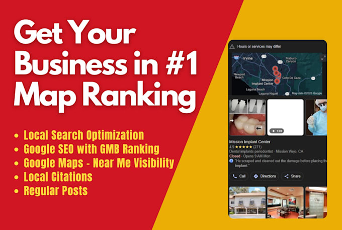 Gig Preview - Optimize google my business profile for local SEO and gmb map ranking