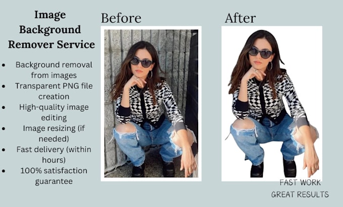 Gig Preview - Remove backgrounds from images professionally and fast