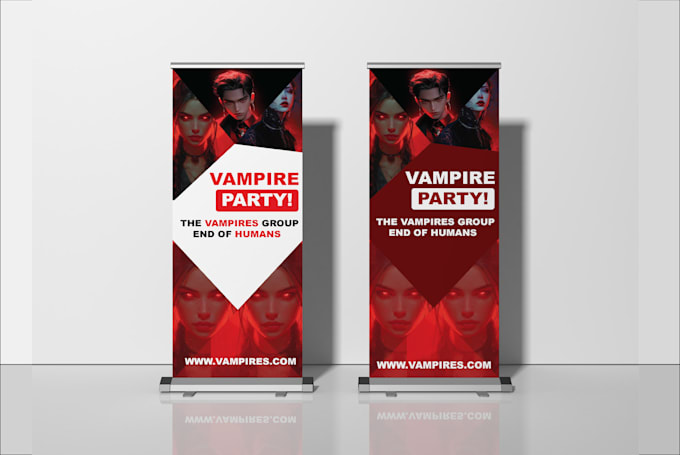 Gig Preview - Design corporate rollup banner, retractable banner, backdrop