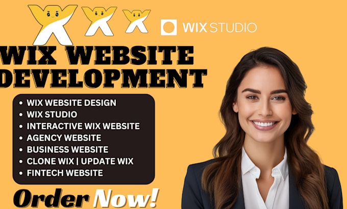 Gig Preview - Create interactive wix website redesign wix studio  agency website animated wix