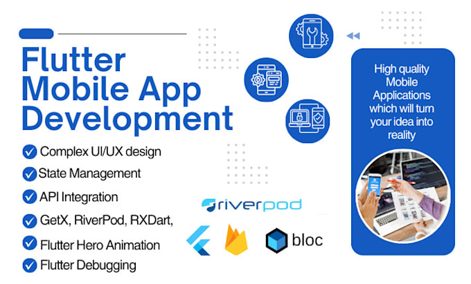 Bestseller - develop flutter apps with null safety, getx, riverpod, rxdart, bloc,and supabase