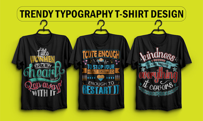 Bestseller - do create attractive graphic and trendy typography t shirt