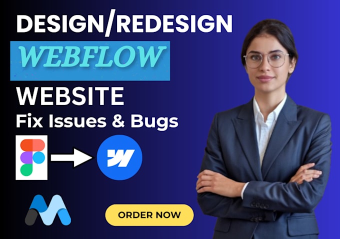 Gig Preview - Design redesign update fix webflow website convert figma to webflow memberstack