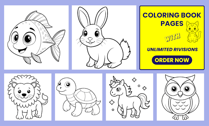 Gig Preview - Draw coloring book pages for children