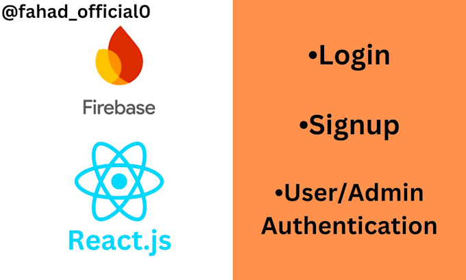 Gig Preview - Create authentication system for react web android app