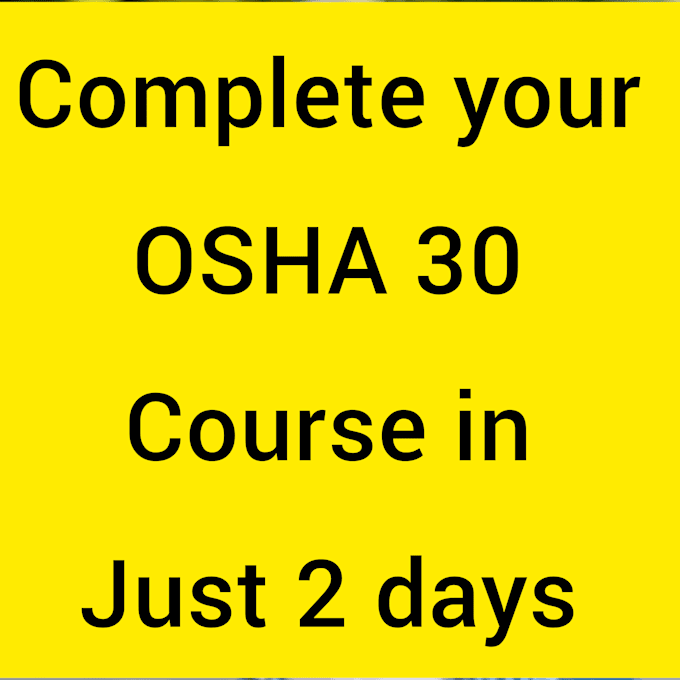 Bestseller - tutor in your osha 30