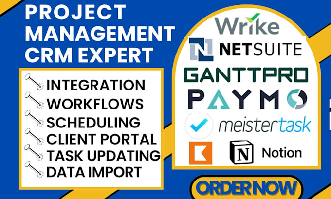 Gig Preview - Project management crm wrike netsuite notion meistertask paymo kantata ganttpro