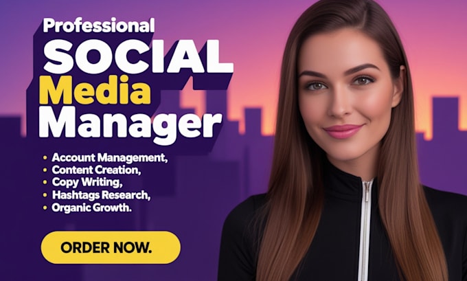 Gig Preview - Be your social media marketing manager instagram, facebook, pinterest, linkedin