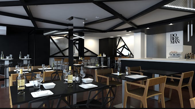 Bestseller - redesign restaurant,cafe shop,banquet hall design, luxurious realistic rendering