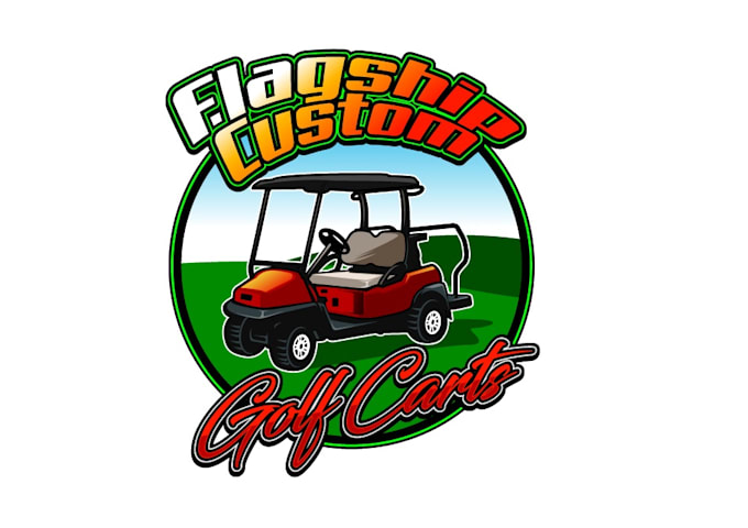 Gig Preview - Create graceful and fantastic golf cart logo design