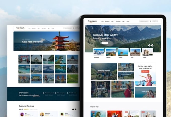 Gig Preview - Develop travel agency and author tours on wordpress