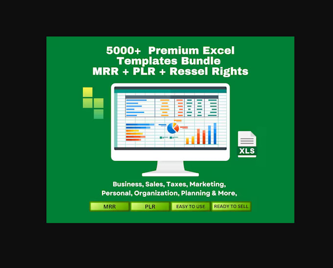 Gig Preview - Do premium excel templates bundle  for you