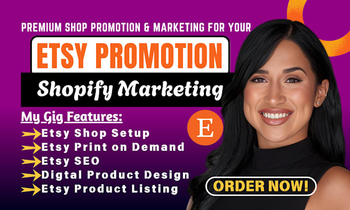 Gig Preview - Rank etsy shop with etsy promotion, etsy seo, etsy traffic and shopify marketing