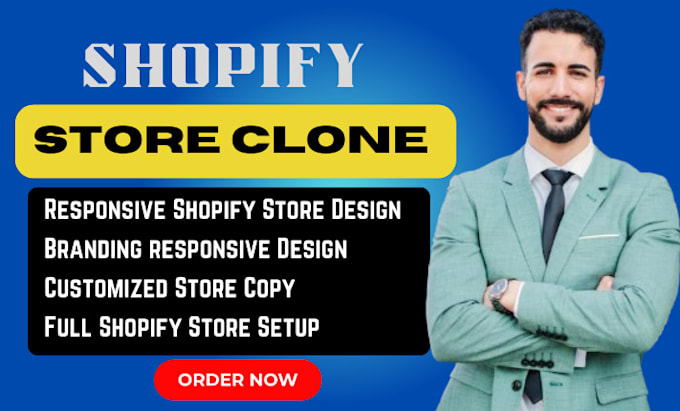 Gig Preview - Shopify store clone shopify store shopify store replicate store clone