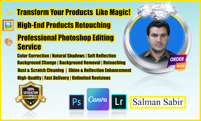 Gig Preview - Do professional product photo editing in photoshop