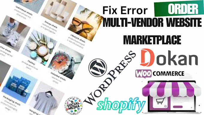Gig Preview - Build your dokan, wcfm, woocommerce and multivendor marketplace and error fixes
