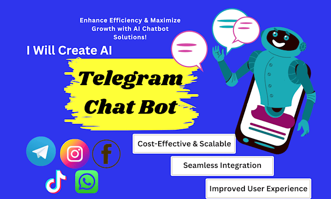 Gig Preview - Develop a custom telegram bot for automation and business growth