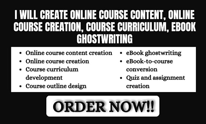 Bestseller - create online course content, course outline, lesson plan and course curriculum