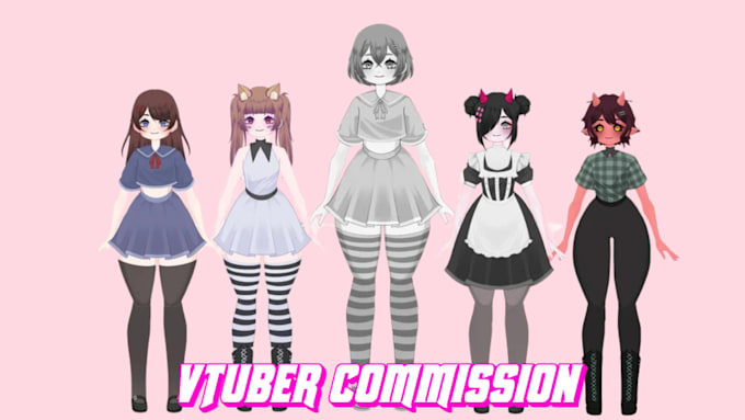 Gig Preview - Vtuber commission live2d 3d vtuber avatar model rig vrchat anime dakimakura