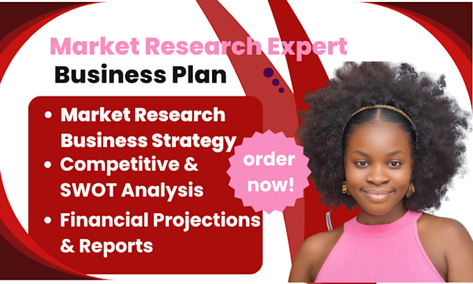 Gig Preview - Do business administration market research business plan business