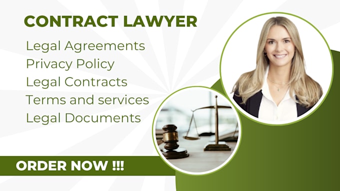 Bestseller - be your lawyer for business contract, legal agreement, terms of service or nda