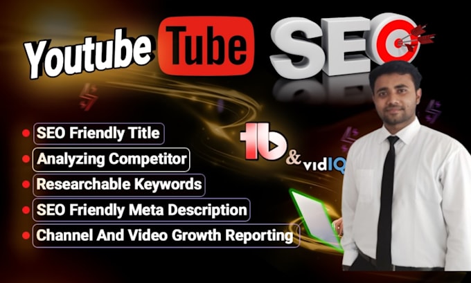 Gig Preview - Optimize youtube video SEO for top ranking