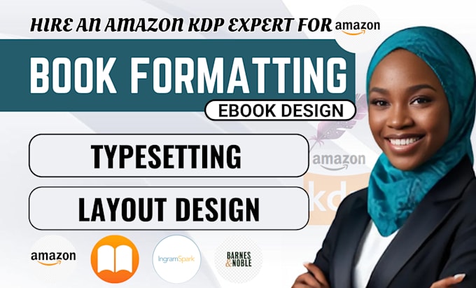 Gig Preview - Do amazon kdp book formatting for your amazon kindle or do paperback formatting