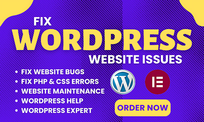 Gig Preview - Fix wordpress issues, PHP errors, hosting problems, and provide wordpress help