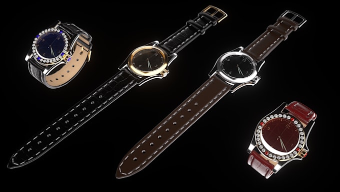 Gig Preview - High quality 3d watch animation,3d jewelry design, 3d watch design, watch render