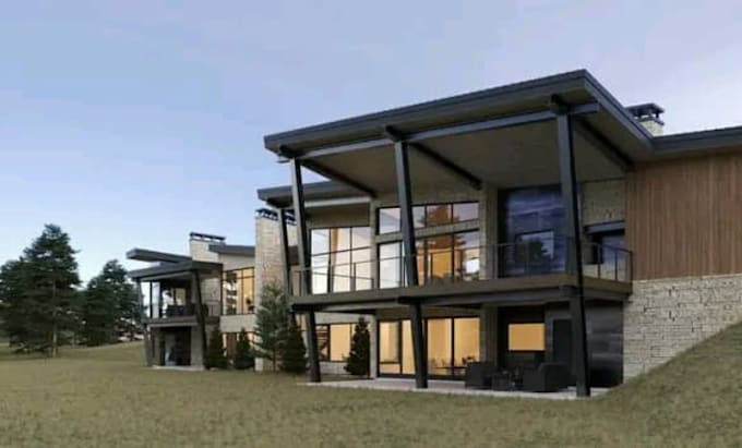 Gig Preview - Design 3d architecture, 3d model house, interior design, 3d exterior home