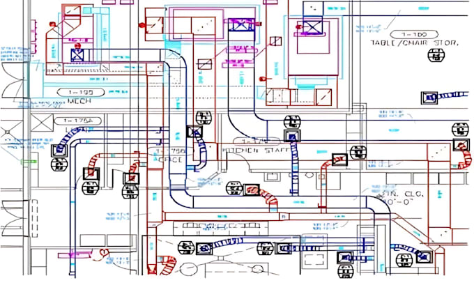 Gig Preview - Cad operator drawing electrical plumbing drainage mep hvac