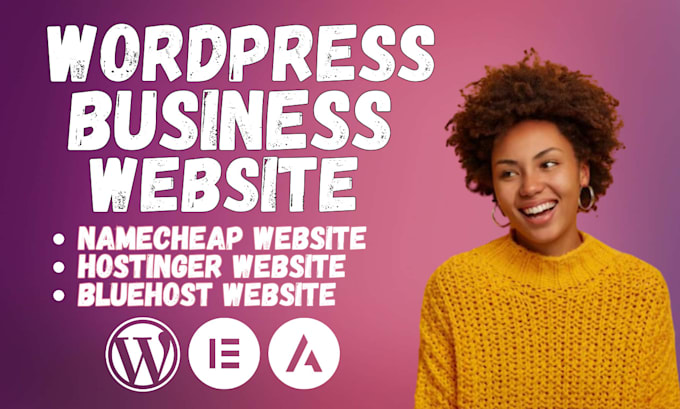 Bestseller - design wordpress website on bluehost namecheap website godaddy hostinger website