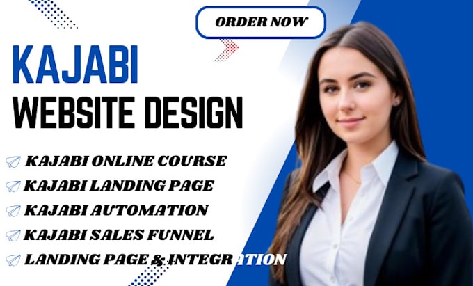 Gig Preview - Design and build kajabi websites, landing pages, and online courses