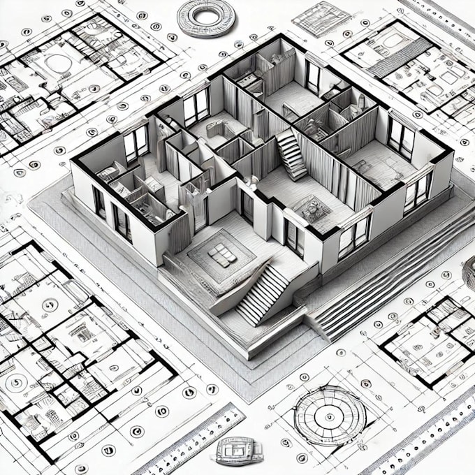 Gig Preview - Create professional 2d floor plan, framing plan, foundation plans