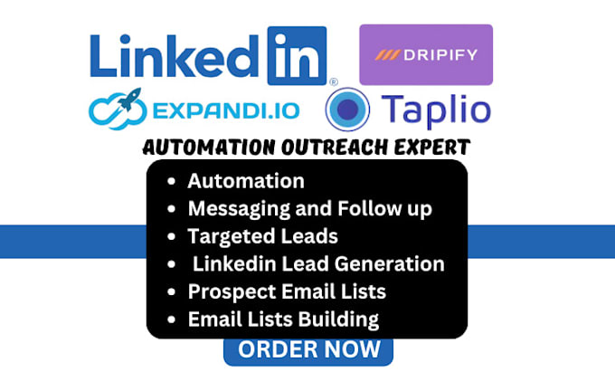 Gig Preview - Setup expandi io skylead taplio dripify for linkedin outreach automation