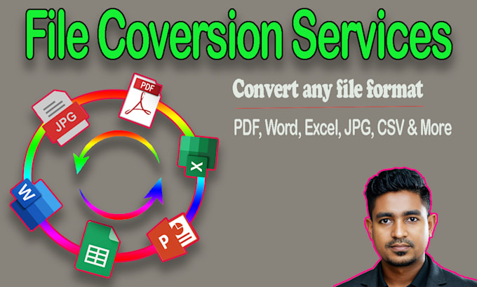 Bestseller - convert any file format like PDF word excel jpg CSV  more