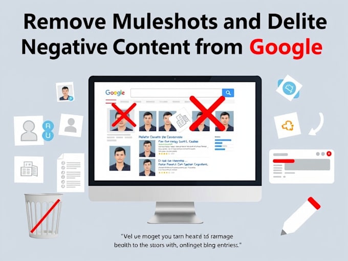 Gig Preview - Remove mugshots, delete negative link, court cases, records, blogs in google