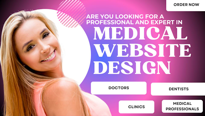 Gig Preview - Design healthcare medical dental clinic doctor website on wix